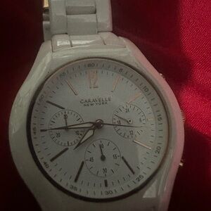 Bulova Caravelle New York White Chronograph Watch